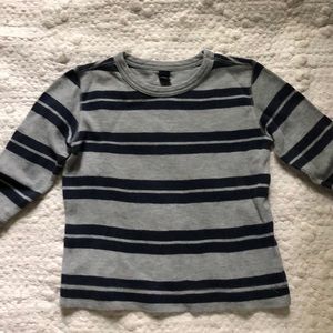 Gap boys gray thermal long sleeve tshirt size 3T